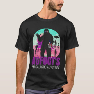 T-shirt L'Aventure Intergalactique De Bigfoot Sasquatch Am