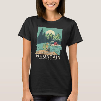 T-shirt L'Aventure Rétro Vintage est là-bas Camper Plus Ra