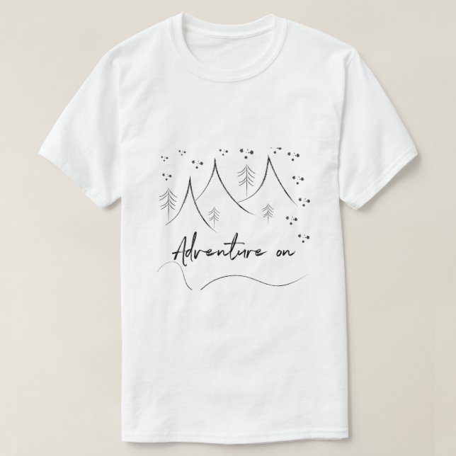 T-shirt L'Aventure Sur Les Montagnes (Design devant)