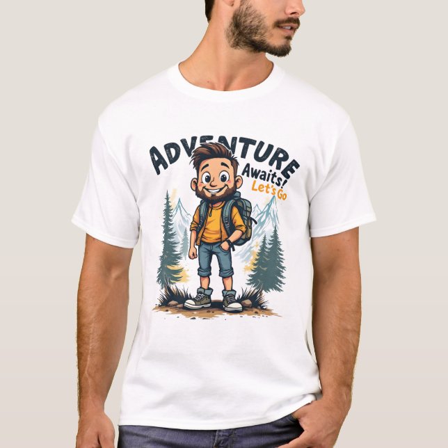 T-shirt l'aventure vous attend (Devant)