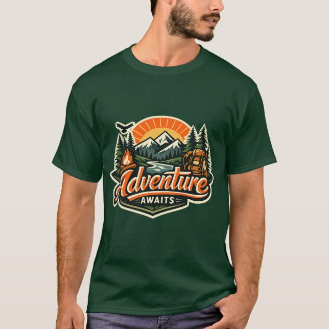 T-shirt L'aventure vous attend (Devant)
