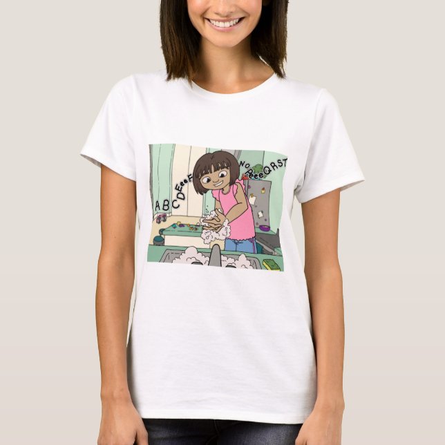 T-shirt Laver les mains (Devant)