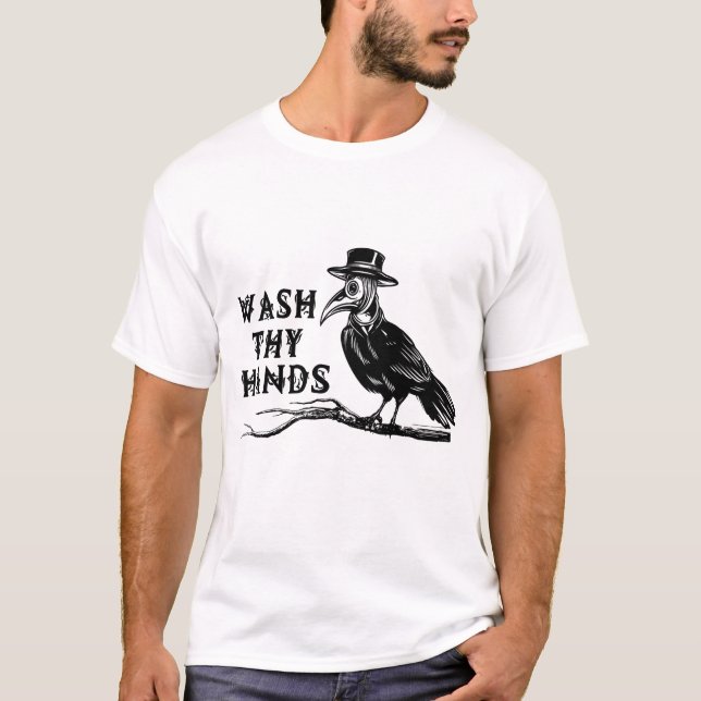 T-shirt Laver les mains - Plague Doctor (Devant)