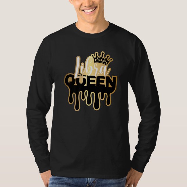 T-shirt Laver Libra Queen Zodiac (Devant)