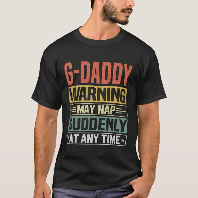 T-shirt L'avertissement de papa peut sombrer soudainement  (Devant)