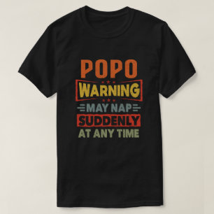T-shirt L'avertissement Popo peut sombrer à tout moment -