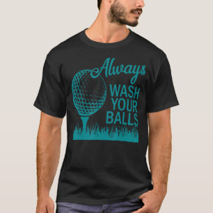 T-shirt Lavez Toujours Vos Boules Golf 2