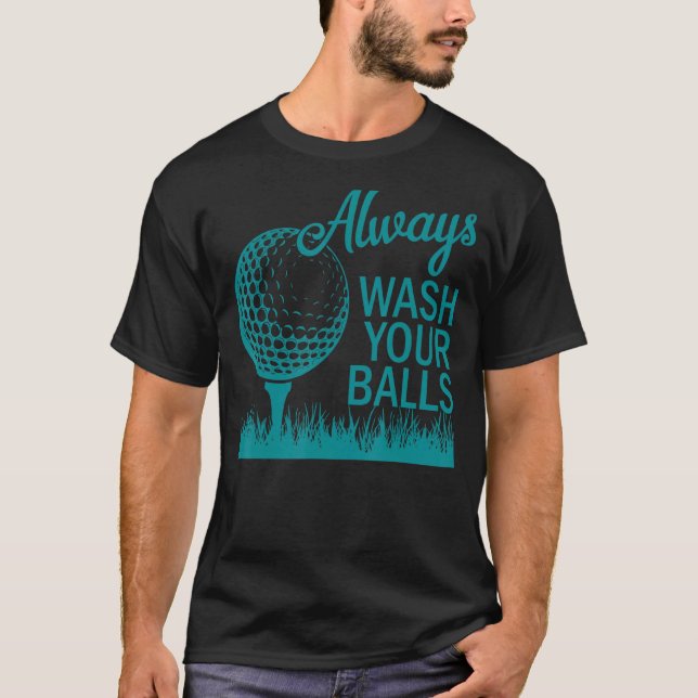 T-shirt Lavez Toujours Vos Boules Golf 2 (Devant)