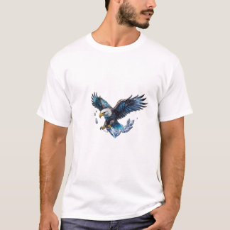 T-shirt Lavez votre côté sauvage avec l'Eag en cristal de 