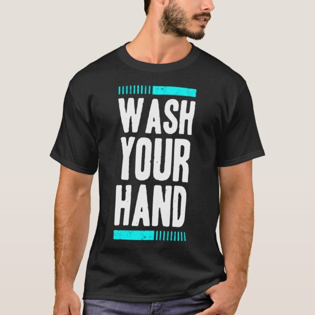 T-shirt Lavez votre tendance main (Devant)