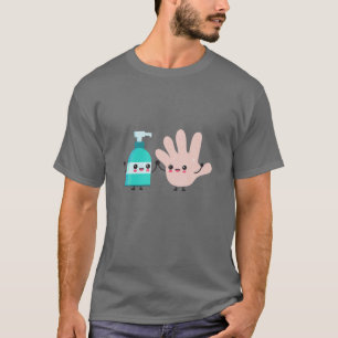 T-shirt Lavez-Vous Les Mains - Mignonnes Et Drôle