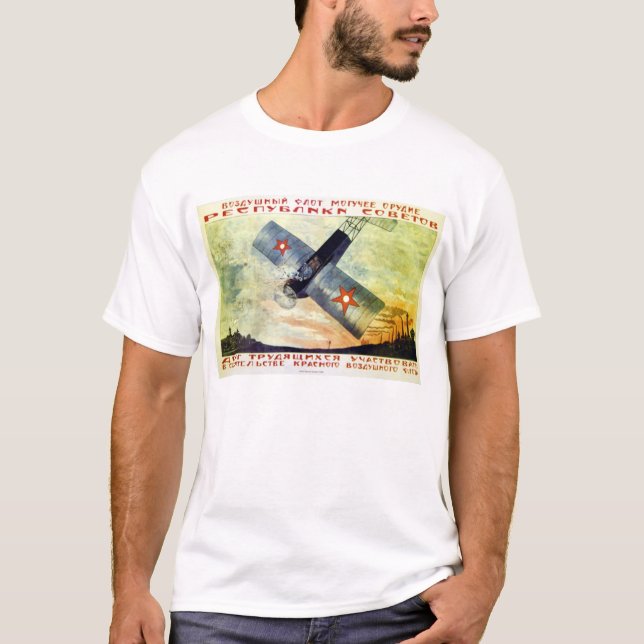 T-shirt L'aviation est la force de la République (Devant)