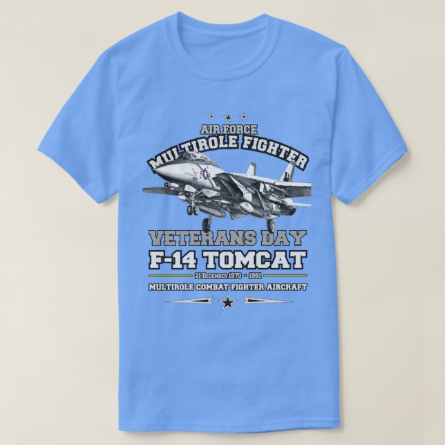 T-shirt L'avion de chasse Grumman F14 Tomcat (Design devant)