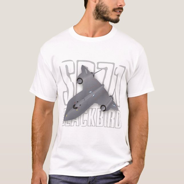 T-shirt L'avion d'espion supersonique le plus rapide : (Devant)