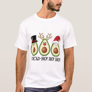 T-shirt L'Avocado de Noël Frosty, Rudolph et Père Noël