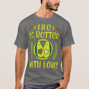 T-shirt L'Avocado Enceinte Verte Pour Les Couples La Vie E