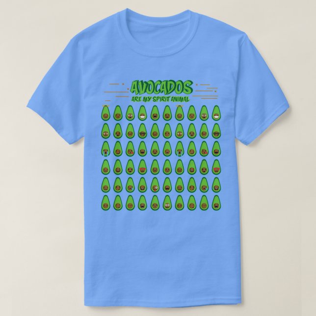 T-shirt L'Avocado est mon esprit animal (Design devant)