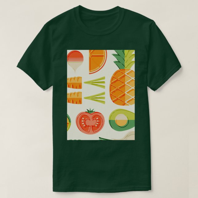 T-shirt L'Avocado Fruits Style Charming (Design devant)