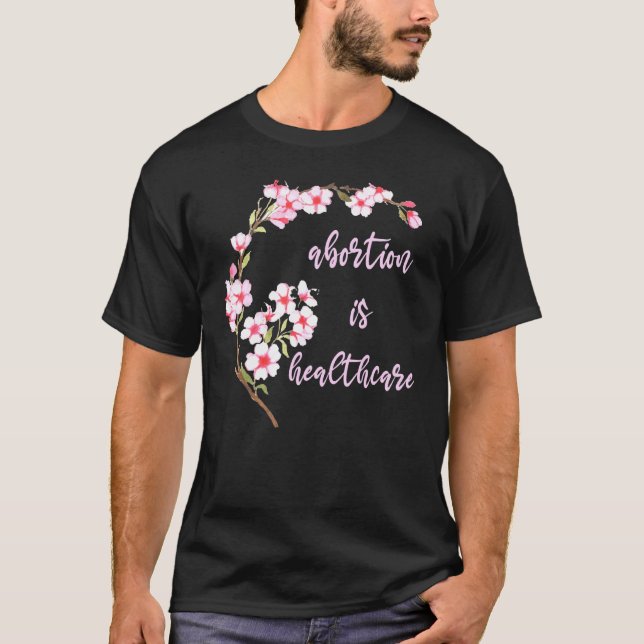T-shirt L'Avortement Est La Pêche De Santé Blossom Femme C (Devant)