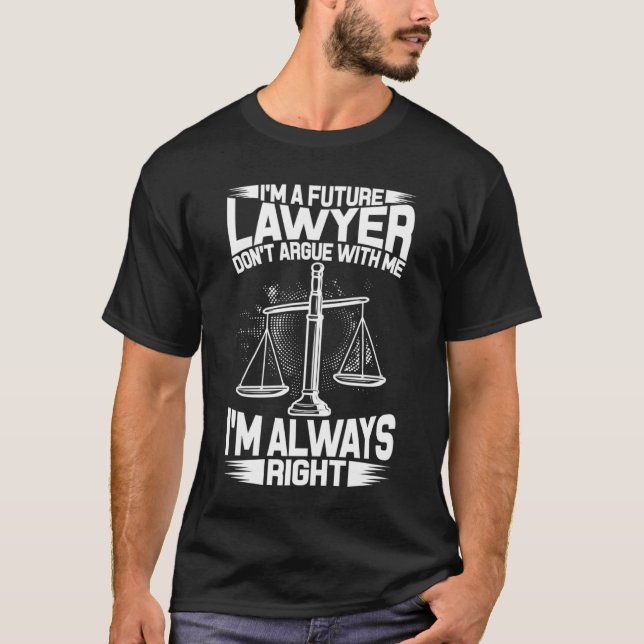 T-shirt Law School Graduation Exam Student Lawyer Survivor (Devant)