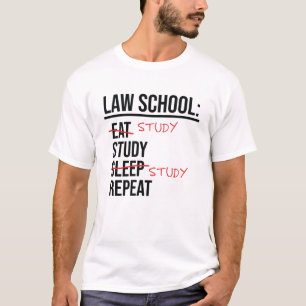 T-shirt Law School Study Funny Étudiant Avocat