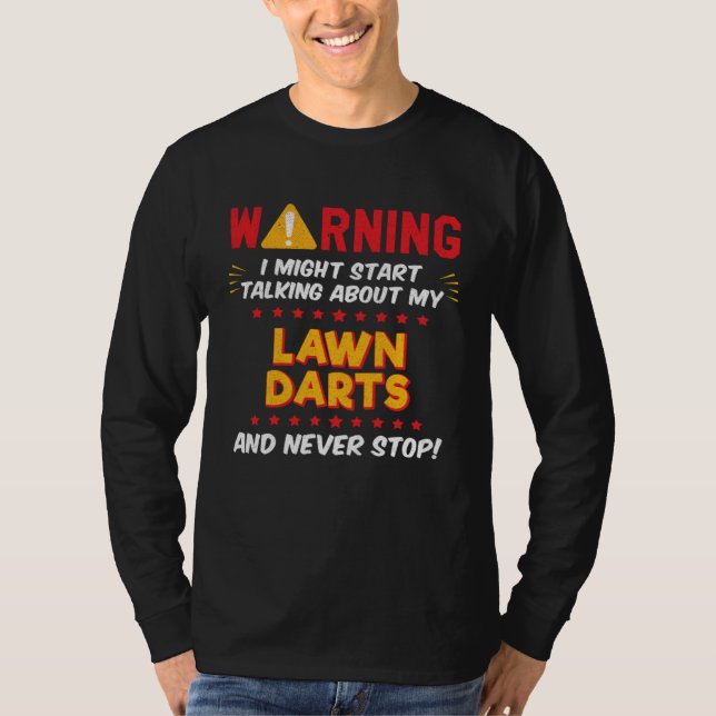 T-shirt Lawn Darts Joke Graphic (Devant)