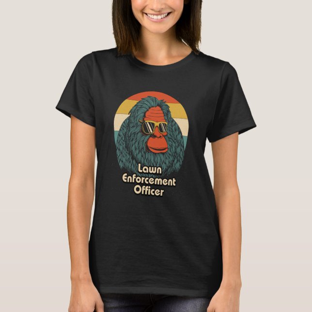 T-shirt Lawn Enforcement Officer Grandpa Gardening Grandfa (Devant)