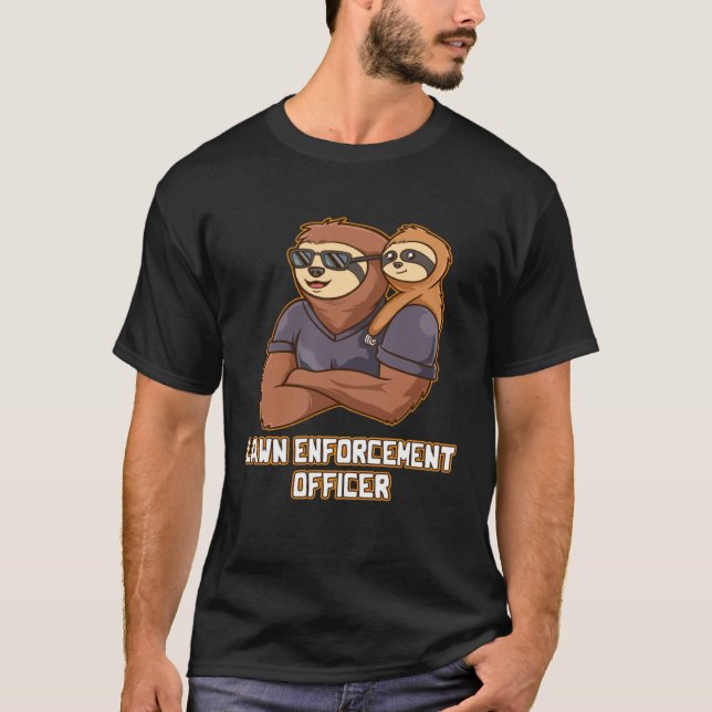 T-shirt Lawn Enforcement Officer Hobby Backyard Pastime Pa (Devant)