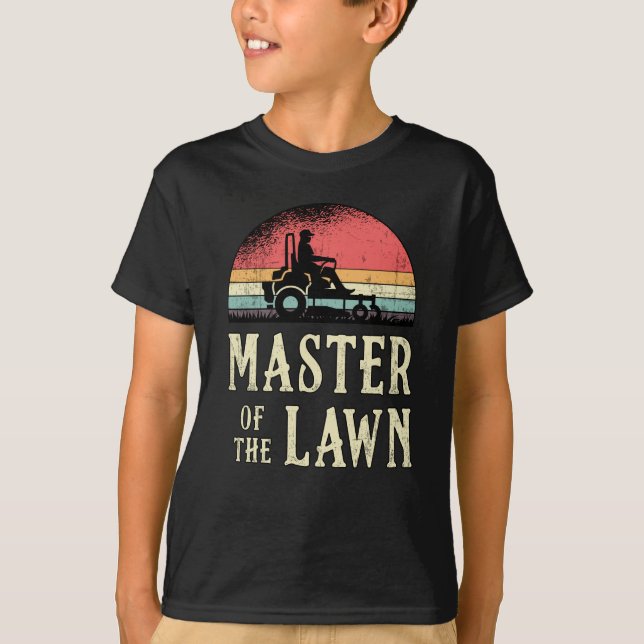 T-shirt Lawn Mower Master Of The Lawn Garden Lawn Mowing (Devant)
