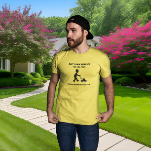 T-shirt Lawn Service Company Jaune