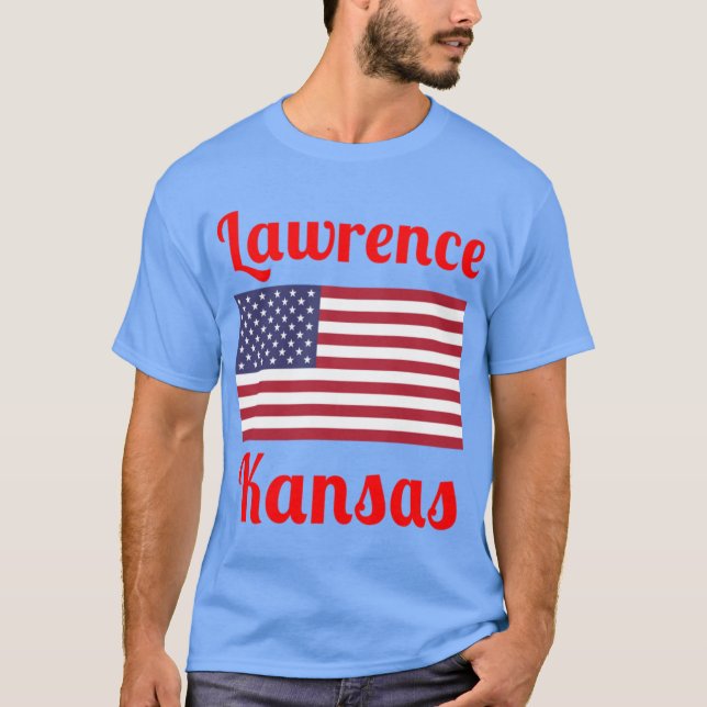 T-shirt Lawrence Kansas Imprimés Élégants2 (Devant)