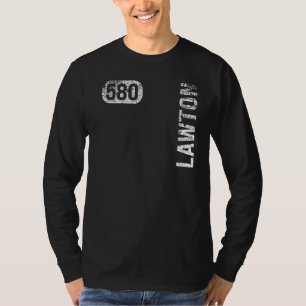 T-shirt Lawton Oklahoma 580 Indicatif régional Retro Vinta