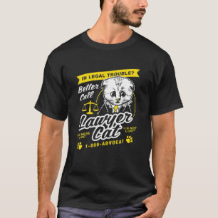 T-shirt Lawyer Cat - Je ne suis pas un chat Kitten Filtre