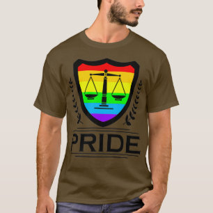 T-shirt Lawyer Gay Pride Law School Paralegal Scales of