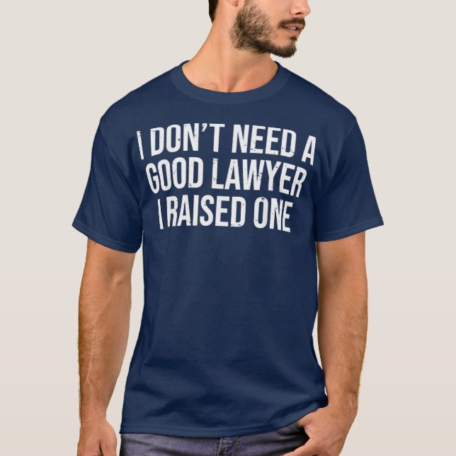 T-shirt Lawyer parents father mother law school (Devant)