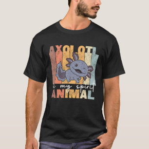 T-shirt L'Axolotl est mon animal spirituel Axolotls migno