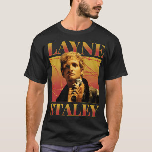 T-shirt Layne Staley Retro Bootleg Style Hommage