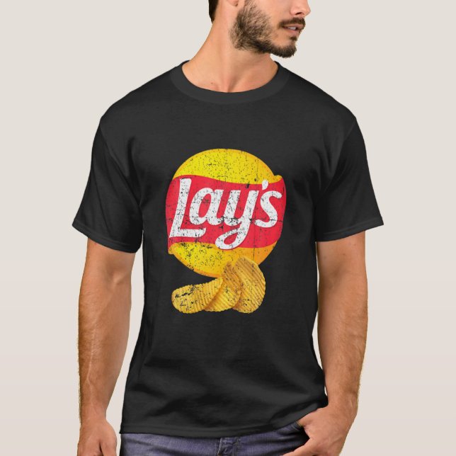 T-shirt Lays Funy, Fans Lays, Aliments Favoris (Devant)