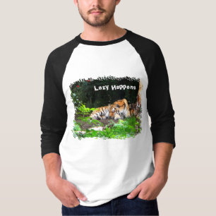 T-shirt Lazy arrive le tigre de Sibérie