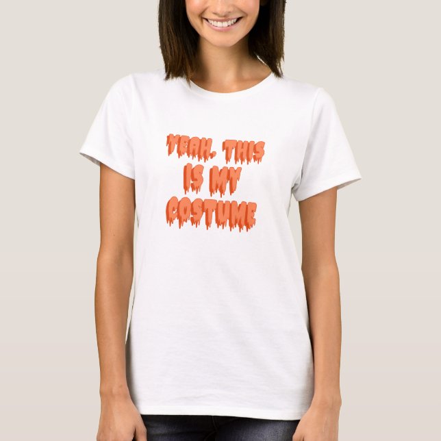 T-shirt Lazy costume (Devant)
