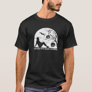 T-shirt Lazy Costume Halloween Chemise Faire semblant Que