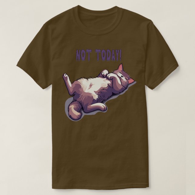 T-shirt Lazy Day Cat (Design devant)