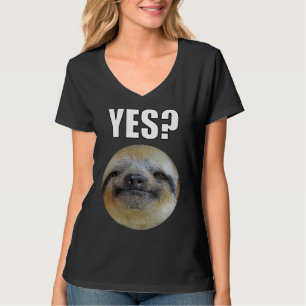 T-shirt Lazy Funny Sloth Oui