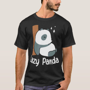T-shirt Lazy Panda Bamboo Cute Panda ours Animal