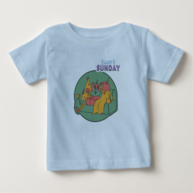 T-shirt Lazy Sunday Baby (Devant)