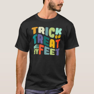 T-shirt Lazy Trick Or Treat Smell My Feet Halloween Boys G