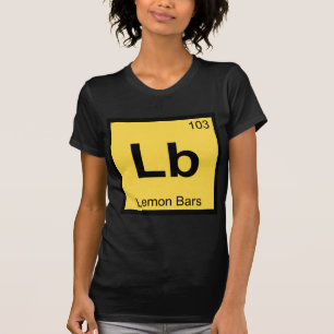 T-shirt Lb - Bars à citron Chimie Symbole de table pério