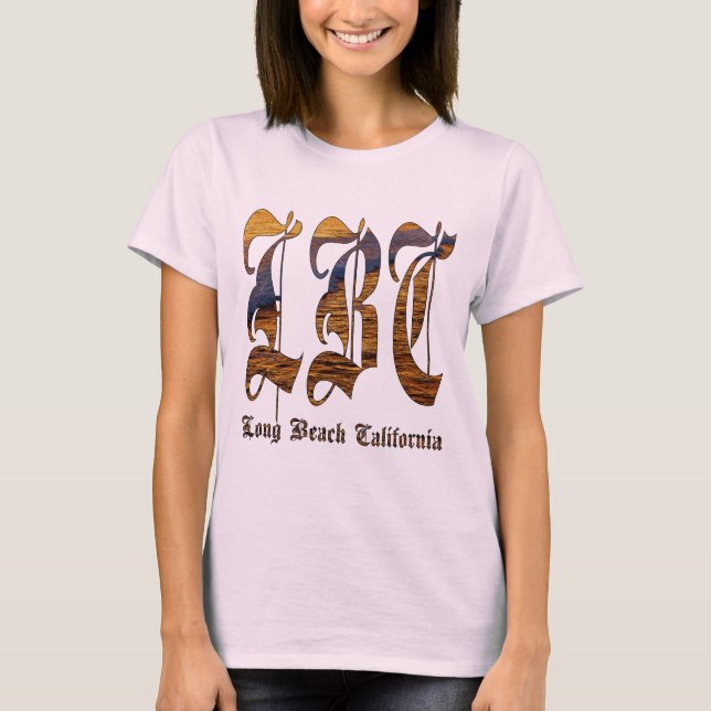 T-shirt LBC - Long Beach la Californie - océan (Devant)
