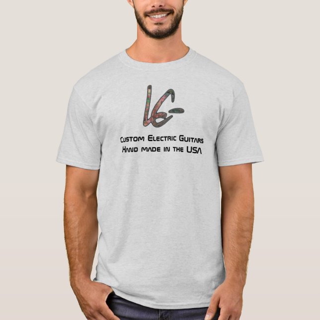 T-shirt LCG, guitares faites sur commande, fabriquées à la (Devant)