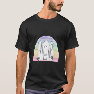 T-shirt LDS Salt Lake City Temple de soleil couchant arc-e